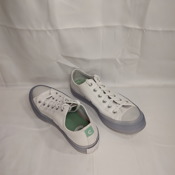 Converse All Star Clear On White M 8 W 10 Excellent Condition! - Picture 1 of 7